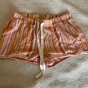 Target striped pajama shorts
